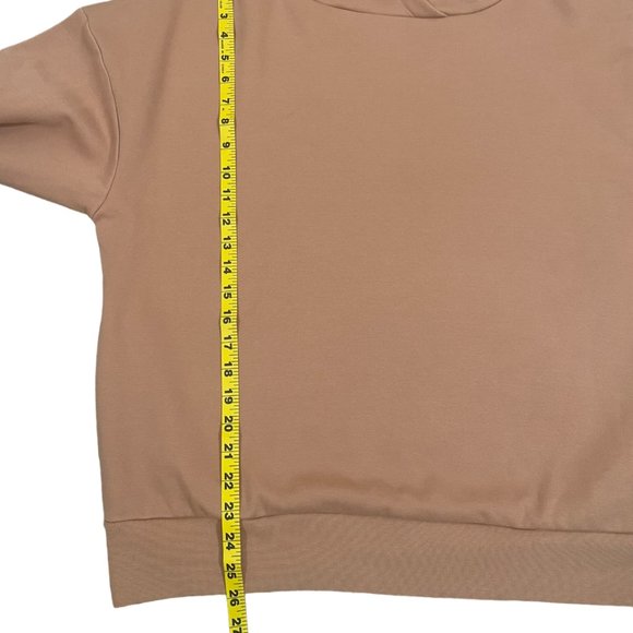 Fabletics NEW Without Tag Womens Eco Go-To Pocket Hoodie in Tan Size L - Picture 11 of 11